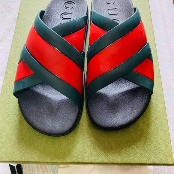 Mens web Gucci slippers main image 13